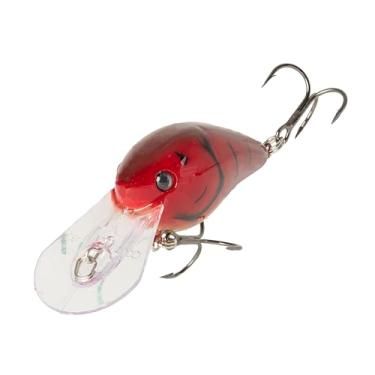 Imagem de Strike King (HCGDAWG8-743) Isca de pesca de cascalho Dawg 8, crankbait de mergulho médio, ação oscilante ampla, profundidade de mergulho de 2,5 m, tamanho 4 ganchos agudos de haste curta, Rosie