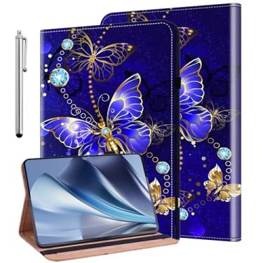 Imagem de KEFBWAO Capa para Samsung Galaxy Tab S10 Ultra 2024/Tab S9 Ultra 2023/Tab S8 Ultra 2022 14,6 polegadas, suporte de caneta, carteira flip de couro, capa à prova de choque para Galaxy Tab S10 Ultra,