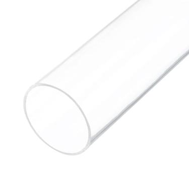 Imagem de Rebower Tubo de Acrílico Transparente de 15 cm x 46 mm x 50 mm (1,8" x 2") para Encanação, Hidráulica, Aquário, Bricolage