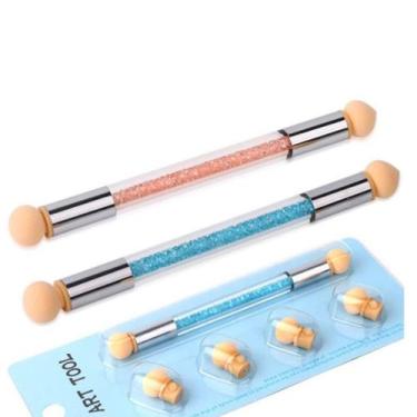 Imagem de Kit Pincel Para Esfumar Unhas Degrade Pincel Esfumador Nail - GAROTA B