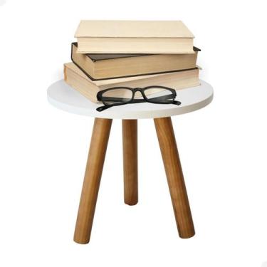 Imagem de Mesinha de Canto Pé Palito Retro Mesa Lateral Apoio para Sofa - Beto M