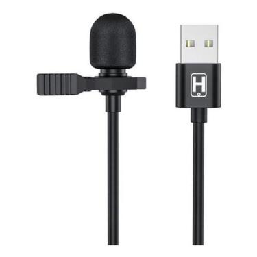 Imagem de Microfone de Lapela Entrada: USB Hrebos HS-29