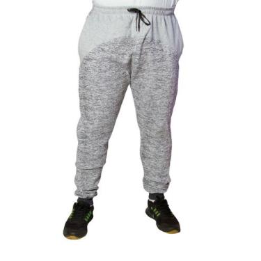 Imagem de Calça Moletom Cinza com detalhe em Off White - New Look Store, M