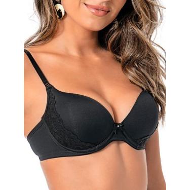 Imagem de Sutiã com Aro e Bojo Rivali Demillus 67188, Preto, 42