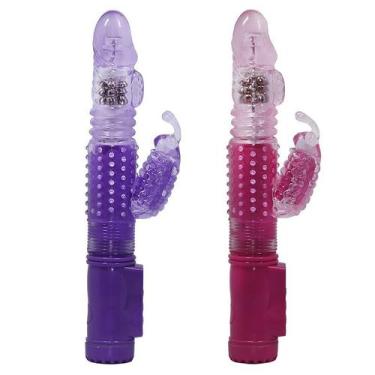 Imagem de Vibrador Feminino Rotativo Estimulador Clitóris Ponto G 36 Funções Vai