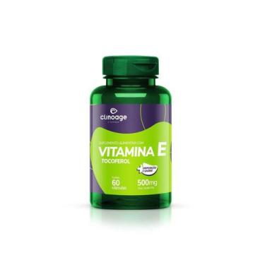 Imagem de Vitamina E D alfa tocoferol-60Caps Clinoage-Antioxidante