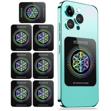 Imagem de Adesivos de proteção para celulares/tablets/notebooks/todos os dispositivos, [reutilizáveis], saudáveis e elegantes, adequados para qualquer pessoa, 6 x 5 x 0,1 cm - (7 peças)