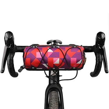 Imagem de Rhinowalk Bolsa para guidão de bicicleta, bolsa frontal de bicicleta, bolsa de armazenamento de quadros, mountain road bikes, bolsa de ombro profissional, acessórios de ciclismo - camuflagem vermelha
