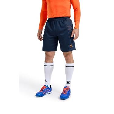 Imagem de KELME Shorts de goleiro acolchoado para homens, mulheres Goleiro calça de futebol ao ar livre, calça de proteção preta adulto azul laranja médio