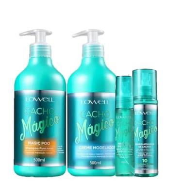 Imagem de Lowell Cacho Magico Shampoo 500ml Creme Modelador 500ml Oleo 60ml e Fluido 200ml