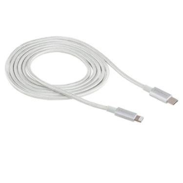 Imagem de Cabo usb-c p/ Lightning em Nylon 1,5m eucl 15NB - Intelbras