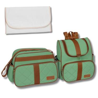 Imagem de Kit de Bolsa Maternidade com Mochila e Trocador Paris - Neném na Nuvem