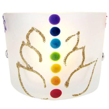 Imagem de Castiçal de Vidro Decorado 5cm - 7 Chakras