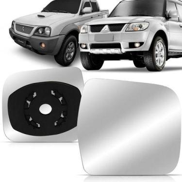 Imagem de Lente do Retrovisor Pajero 2002 a 2015 L200 2003 a 2012 - BLAWER, Esqu