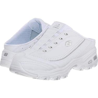 Imagem de Tênis esportivo feminino Skechers D'Lites, D'lites - Branco/prata, 10