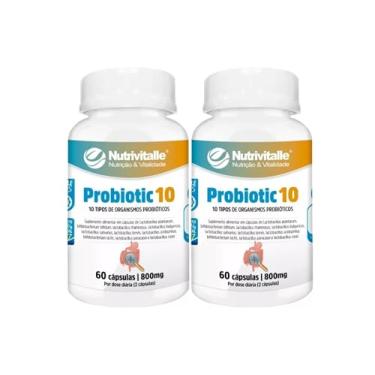 Imagem de Probiotic 10 800 mg 60 Cápsulas Nutrivitalle Kit 2 Unidades
