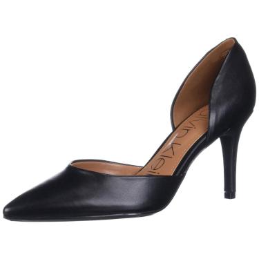 Imagem de Sapato Calvin Klein Gloria Pump feminino de couro preto 967