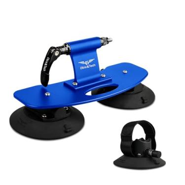 Imagem de EBIZ&TECH Suporte de bicicleta para teto de carro, suporte de teto de liga de alumínio de liberação rápida com ventosas para vários veículos, serve para bicicletas de montanha e estrada com