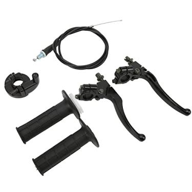 Imagem de Conjunto de Alavanca do Freio Embreagem do Cabo do Acelerador, Conjunto de Desempenho Estável para XR80 CRF70 CRF80 XR100 Motocicleta de Bicicleta de Terra, Material de Liga de Alumínio para