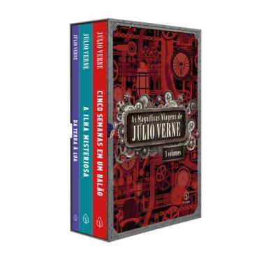 Imagem de As Magníficas Viagens de Júlio Verne Box Com 3 Volumes