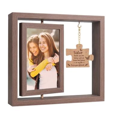 Imagem de Ithmahco Presentes de formatura para irmãs, porta-retratos de irmã 10 x 15 cm - Ideias de presente para o dia das mães, presentes para irmãs do irmão