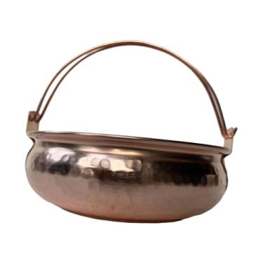 Imagem de ＫＬＫＣＭＳ Pote de indução, utensílios de cozinha de cozinha de sopa, panela em casa e ao ar livre, panela de cobre, panela de panela de panela para macarrão de