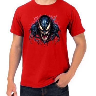 Imagem de Camiseta Anti-Heroi Venom DTF 100% Algodão - loja dinka, m, vermelho