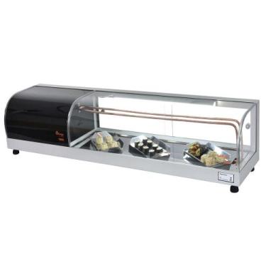 Imagem de B-VFRS1350 - Vitrine Refrigerada Beta Sushi 1,35m Prata - 220V - Omega