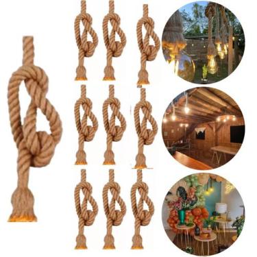 Imagem de Conjunto 10 Pendentes Vintage de Teto  Decoração para Chalés, Casas de