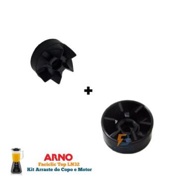 Imagem de Kit Arraste do Motor e Do Copo para Liquidificador Arno Facilic Top LN