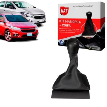 Imagem de Manopla + Coifa Chevrolet Onix E Prisma 2013 Até 2019 - 5M - Nat, Cinz