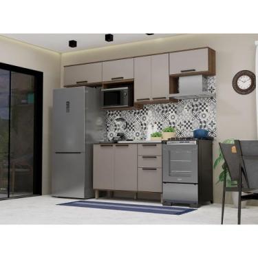 Imagem de Cozinha Compacta 6 Peças sem tampo com Nicho Micoondas Luna Luciane Mó