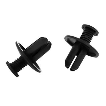 Imagem de uxcell 100 peças de parafusos de plástico com furo de 8 mm em clipes de retenção de rebites de fixação