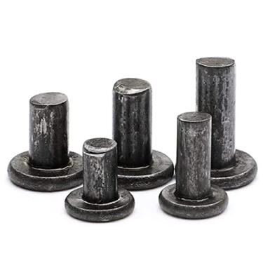 Imagem de Rebite de cabeça chata cor de ferro, rebite de impacto de ferro, rebite completo, incluindo peso do produto 1 kg, diâmetro 6 mm, comprimento de liuding (50 mm)