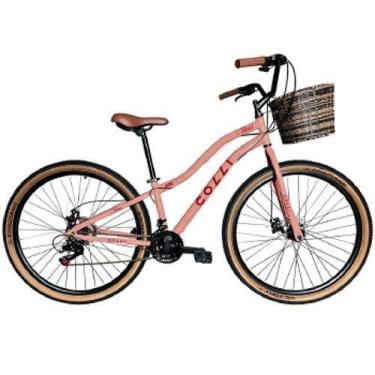 Imagem de Bic. Colli Viena A.29 F.Disco 21V Com Cesto - 610C-0142D, 29", Rosa Bl