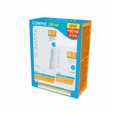 Imagem de Kit Sunmax Spray Protetor Solar Fps55 200Ml + 60Ml