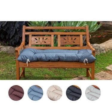 Imagem de Almofada funton para cadeira e banco 100x40 cm lisa - Riqueza Textil, 