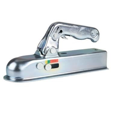 Imagem de Vaveren Conector de substituição de engate de reboque com lingueta reta, acessórios de acoplamento para reboques pesados, engate de bola de aço de 2"