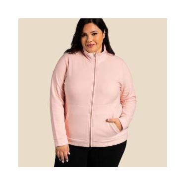 Imagem de Jaqueta Feminina Plus Size em Poliéster com Zíper e Bolsos Laterais - 