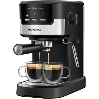Imagem de Cafeteira Espresso Dolce Crema 20 Bar Mondial C20 Preto 127v