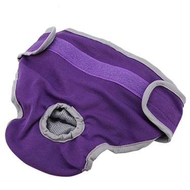 Imagem de Calças de Poliéster para Cachorro, Roupa íntima para Cachorro, Calça Fisiológica Feminina, Fralda Sanitária para Animais de Estimação, Preto, Xl, Almofadas de Treinamento,