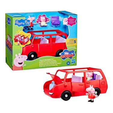 Imagem de Figura Peppa Pig com Carro Família Pig - Hasbro, Peppa Pig