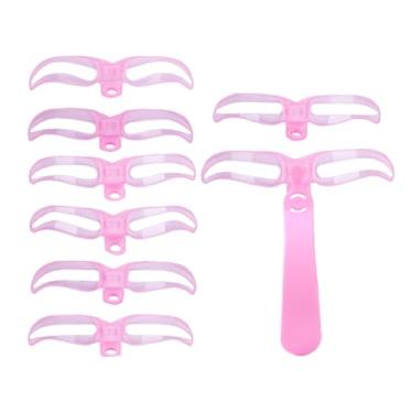 Imagem de Modelo Para Sobrancelhas - Guia 8 Modelos Desenho Sobrancelhas - Plantillas Laváveis e Portáteis Para Mulheres e Jovens Maquilhagem Palco Viagem Festa Diária