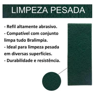 Imagem de Esponja Fibra Limpeza Pesada 10x25 cm Kit com 4 unidades - FLORA