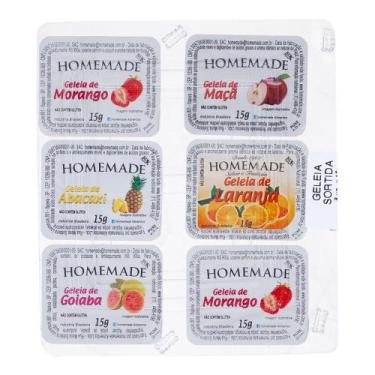 Imagem de Geleia Homemade Sortida Blister 6 Unidades 15g