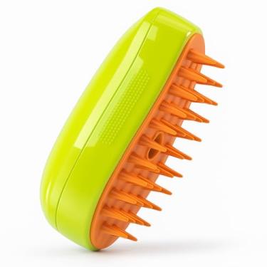 Imagem de Escova Massageadora para Cães e Gatos, Removedor de Pelos, Banho a Seco, Recarregável