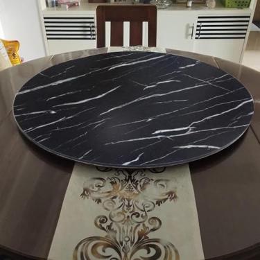 Imagem de Bandeja De Servir De Madeira De 360 ° Prato Giratório Redondo Para Jantar Em Casa Resistente E Durável Não Facilmente Danificado Fácil De Compartilhar Alimentos, White a, 32in-80cm