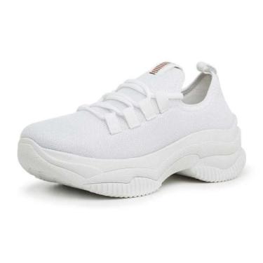 Imagem de Tênis Feminino Plataforma Chunky Dad Sneaker Ortopédico Mácio Confortá