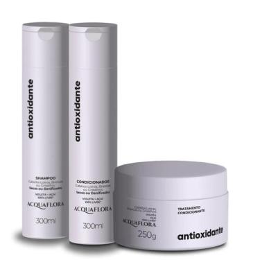 Imagem de Kit Acquaflora Antioxidante Secos ou Danificados Sh + Cond 300ml + Mas