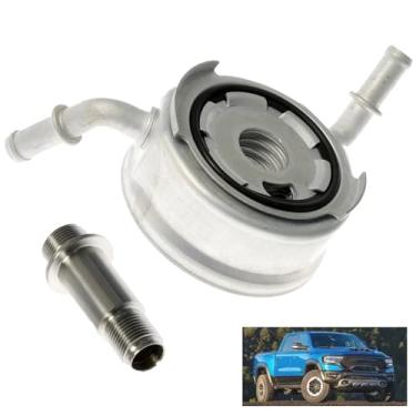 Imagem de Conjunto de aquecedor de refrigerador de óleo do motor compatível com Ram 1500 2017–2024, substitui 918-495, 68271639AD, 68271639AB, 68271639AC